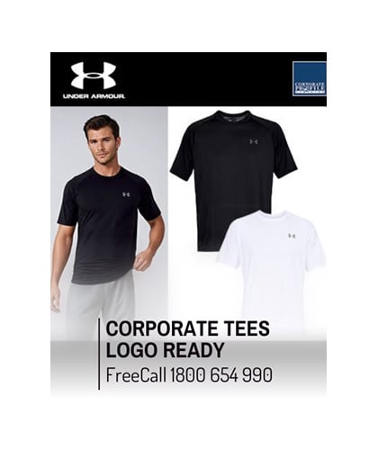 The Under Armour Corporate Collection includes Polo's, Tees and Hats ready to print with your Logo. Ideal comfort and appearance for the relaxed office, on the road, international travel, sponsorships, leisurewear with one of the worlds leading sportswear brands. Contact the experienced team at Corporate Profile Clothing on Free Call 1800 654 990
